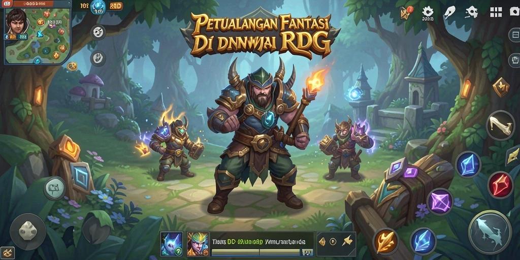 Screenshot gameplay RPG 88ID dengan pertarungan seru dan karakter unik.