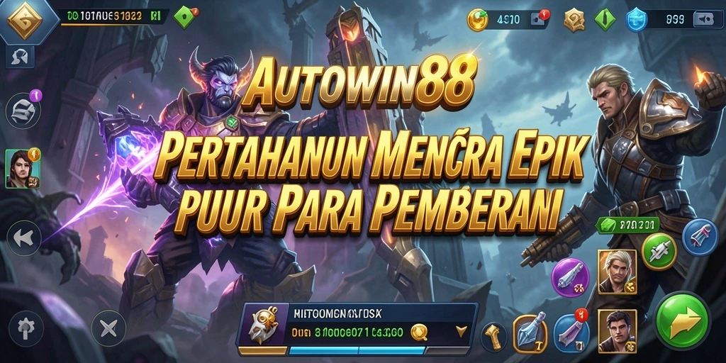 Menampilkan aksi mendebarkan dalam gameplay Tower Defense AUTOWIN88.