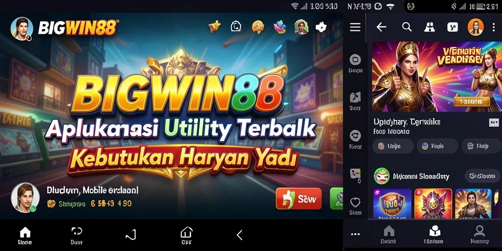 Tampilan antarmuka utama BIGWIN88 yang user-friendly dan fungsional.