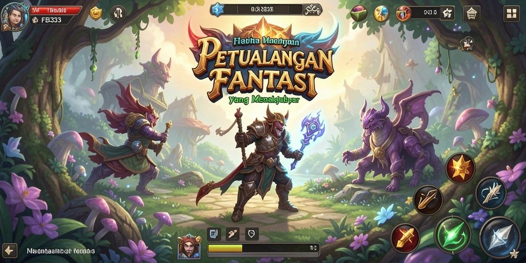 Tangkapan layar gameplay FB333 menampilkan petualangan RPG yang mendebarkan.