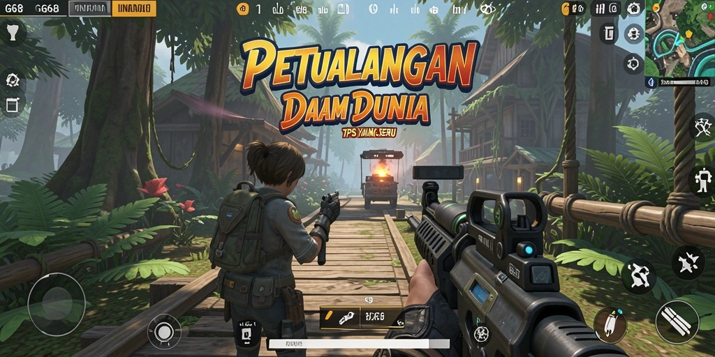 Tampilan gameplay seru G668 dalam pertempuran TPS.