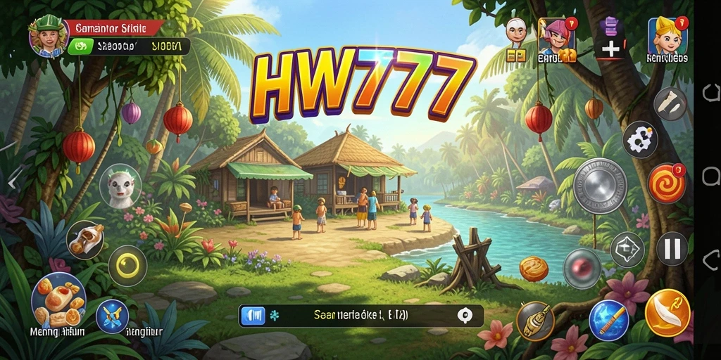 Screenshot game HW777 menampilkan momen seru gameplay yang santai dan interaktif.