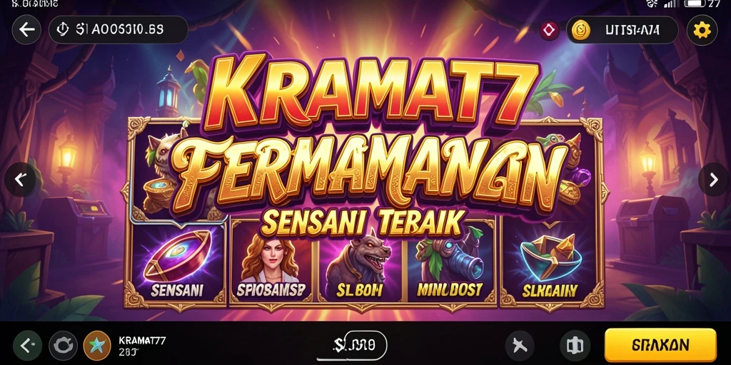 Tampilan screenshot KRAMAT77 yang menampilkan keseruan gameplay Slot.