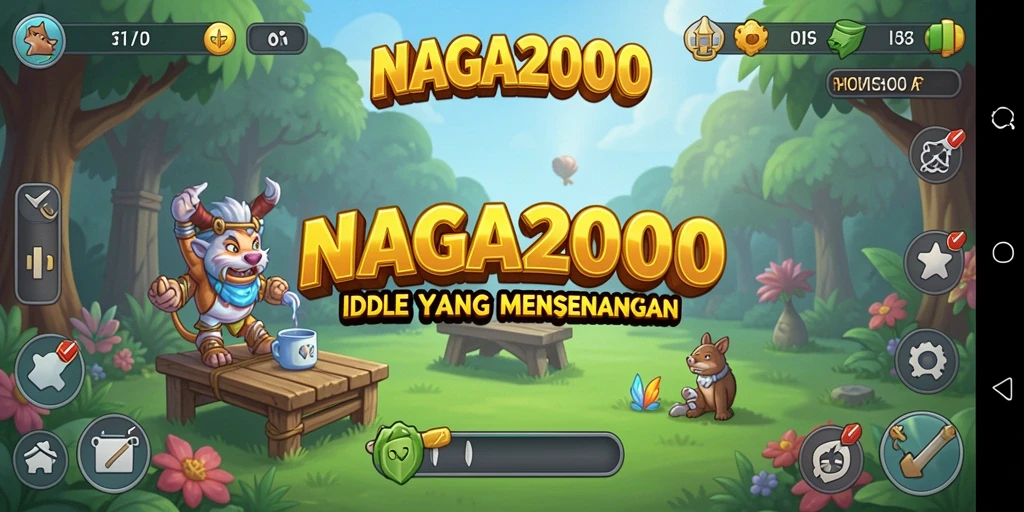 Tampilan gameplay NAGA2000 yang menarik dan menawan.