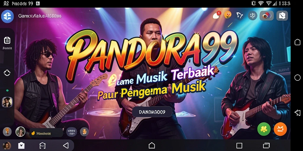 Tampilan menarik dari gameplay PANDORA99 yang penuh warna.