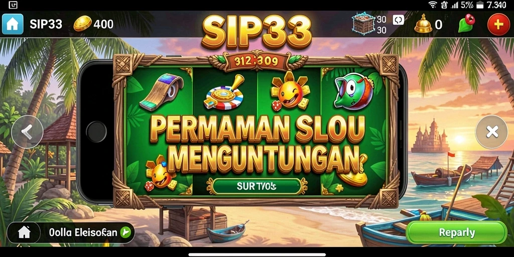 Tampilan gameplay SIP33 yang menarik dan colorful dalam mesin slot.