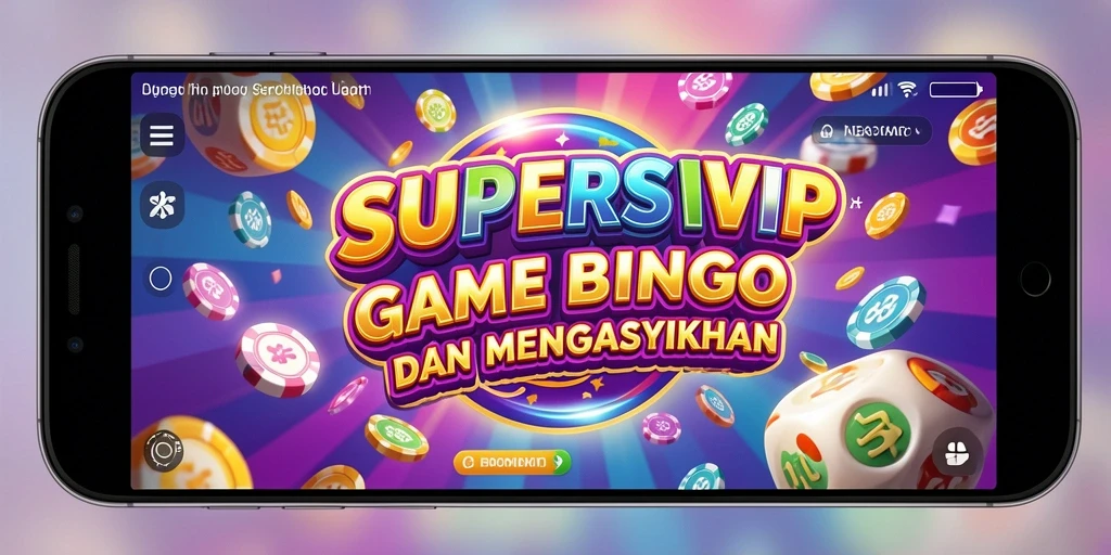 Tampilan gameplay seru dalam SUPERSVIP dengan suasana Bingo yang menegangkan.