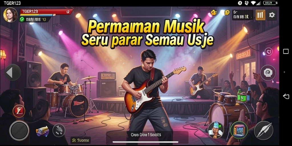 Tampilan gameplay seru di TGER123 yang penuh dengan warna.
