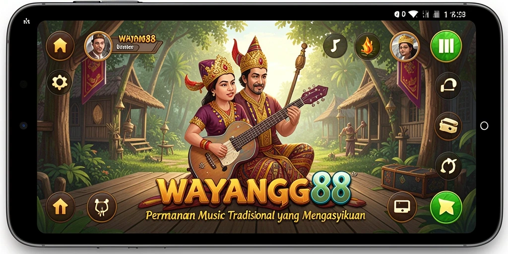 Tampilan gameplay WAYANG88 yang penuh warna dan interaktif.