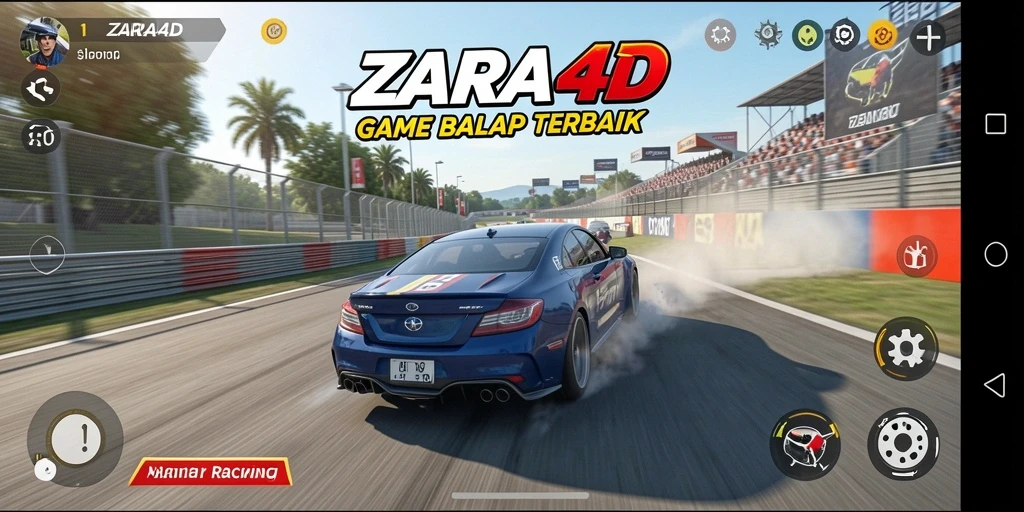 Screenshot ZARA4D menampilkan balapan mendebarkan dengan grafis yang mengesankan.